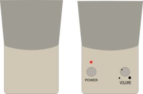 loudspeaker output drawing