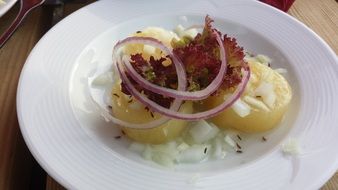potato with onion