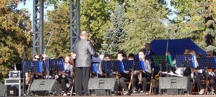 concert on stage in the open air