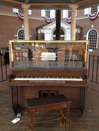 old historical piano