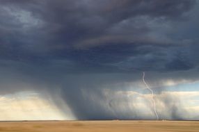 thunder storm weather landscape