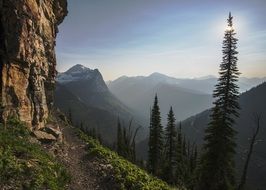 mountains view landscape