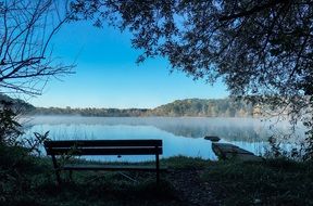 calm lake at morning