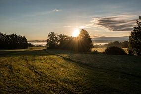 morning hours in lake Ammer