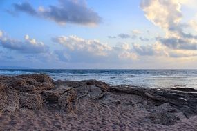 Marine picturesque landscape On the Sunset