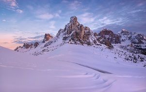 snowy peak in the Apls
