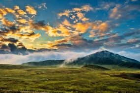 volcano in kumamoto province in japan