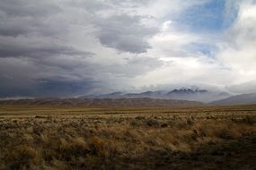 scenic panorama of mountains