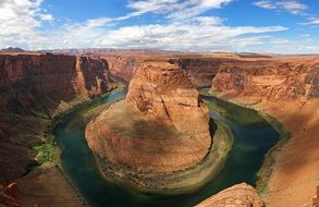 Wonderful canyon river panorama