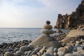rocky coast of the black sea