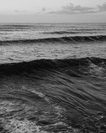 wide waves of the surf