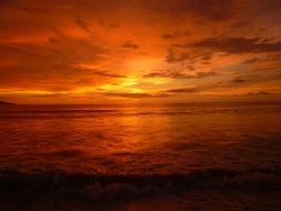 amazing beauty orange sunset