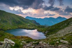 lake in the mountains