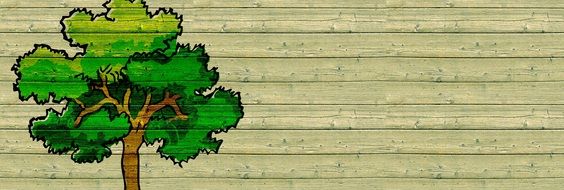 banner tree drawing