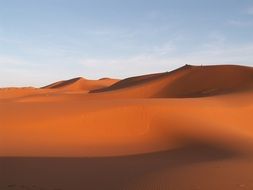 sand dunes in the desert of morocco