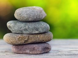 stones stack for meditation