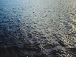 panorama of ocean ripples