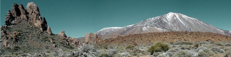 panoramic landscape teide canary islands