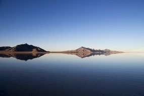 View of the hills beyond the lake