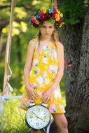 girl as a symbol of summer time