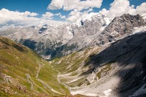 beautiful landscape of mountain valley