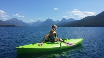 kayaking girl