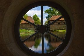 round window on the observation deck