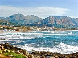 the picturesque coast of Sicily