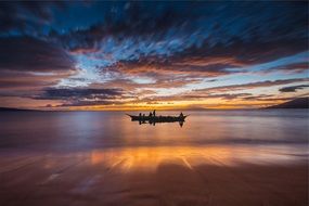 river boat scenic sunset