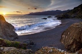 Landscape of seashore