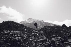 extreme mountain hiker