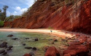 wonderful red rocks cliff