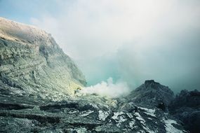 fascinating mountain winter landscape