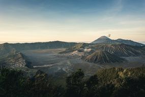 Landscape of the mountains in nature
