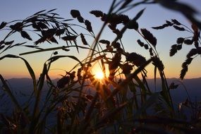Sunrise in the Salzburg in Austria