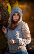 forest young woman portrait