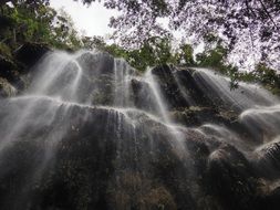 waterfall perspective nature