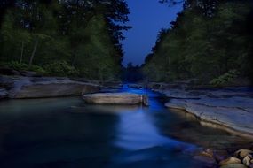 rocks on the blue creek