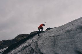 climbing the mountain