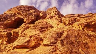 Mountains in the desert in Iran