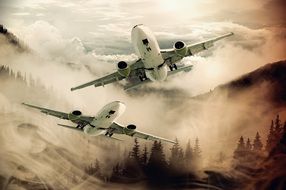 aircraft flight drawing
