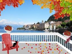 lake Como drawing