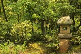 Temple in the Japanese garden