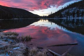 reflection in twin lake