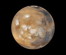 mars, planet in space