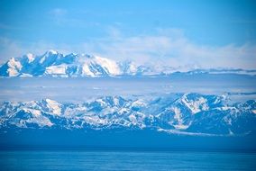 alaska glacier winter landscape