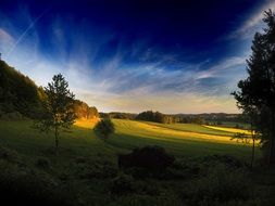 farmland in the countryside