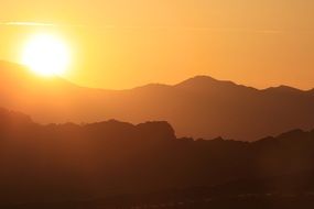 s mountain range sunshine