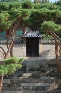 palace with garden in south korea