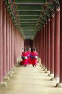 people in Gyeongbok Palace